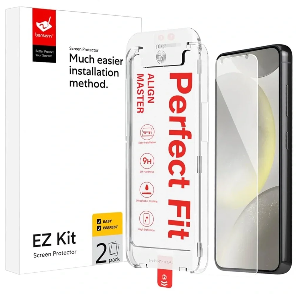 BERSEM - 2 Pack Screen Protectoes for Samsung Galaxy S24